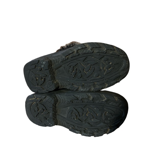 THE NORTH FACE GIRLS GREENLAND BLACK SIDE ZIP WATERPROOF BOOT PRE LOVED (4) - Picture 7 of 7